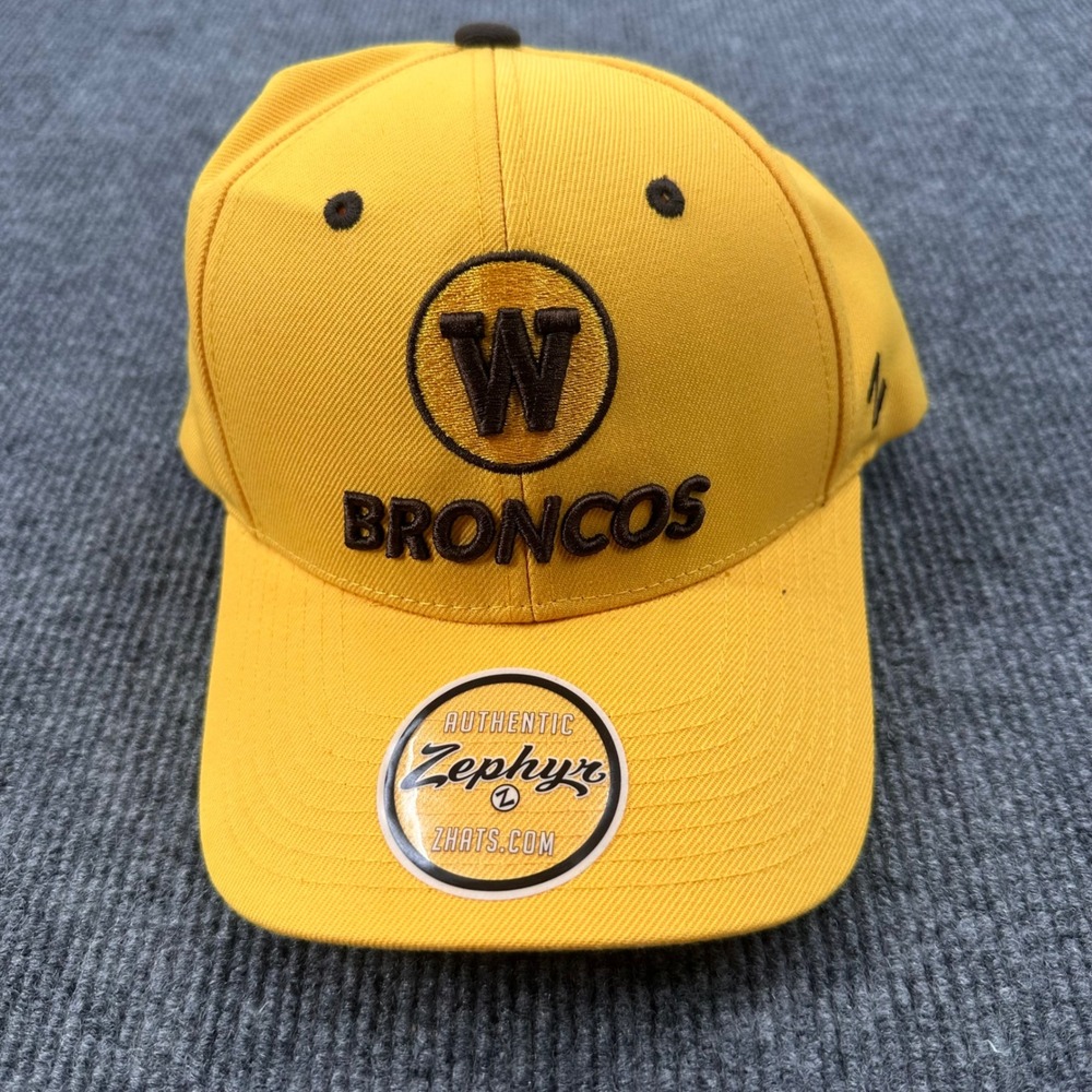 Zephyr Western Michigan Broncos Hat Mens WMU Snapback Embroidered Yellow Modern